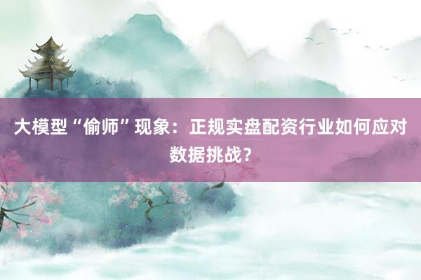 大模型“偷师”现象：正规实盘配资行业如何应对数据挑战？