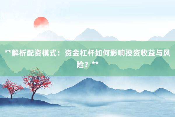 **解析配资模式：资金杠杆如何影响投资收益与风险？**